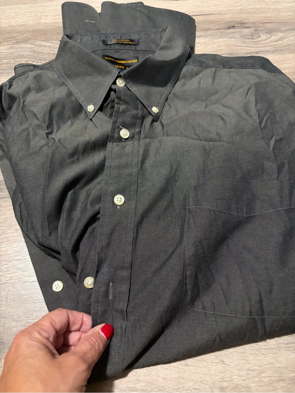 Alexander Julian Men's Dark Gray Button-Down Casual Shirt XXL